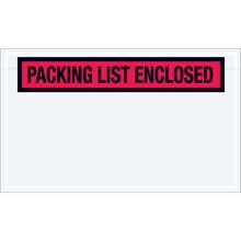 "Packing List Enclosed" (Panel Face) Envelopes - 4.5 x 7.5"