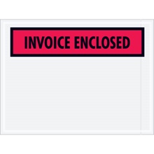"Invoice Enclosed" Envelopes - 4.5 x 6"