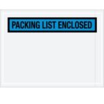 "Packing List Enclosed" (Panel Face) Envelopes - 4.5 x 6"
