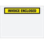 "Invoice Enclosed" Envelopes - 7.5 x 5.5"