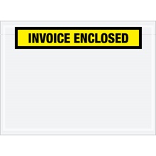 "Invoice Enclosed" Envelopes - 7.5 x 5.5"