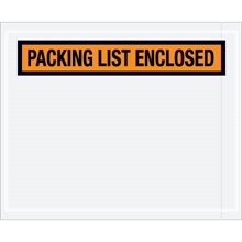 "Packing List Enclosed" (Panel Face) Envelopes