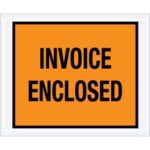 "Invoice Enclosed" Envelopes - 4.5 x 5.5"