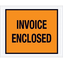 "Invoice Enclosed" Envelopes - 4.5 x 5.5"
