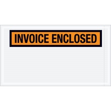 "Invoice Enclosed" Envelopes - 5.5 x 10"