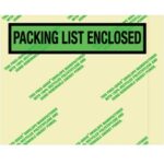 Environmental "Packing List Enclosed" Envelopes - 5.5 x 7"