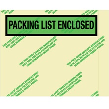 Environmental "Packing List Enclosed" Envelopes - 7 x 5.5"
