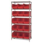 Plastic Bins - 36 x 18 x 74"