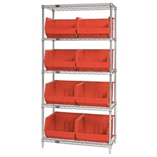 Plastic Bins - 36 x 18 x 74"