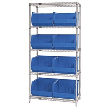 Plastic Bins - 36 x 18 x 74"