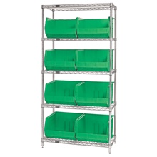 Plastic Bins - 36 x 18 x 74"