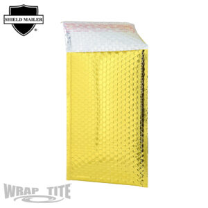 7.5" X 11" Glamour Bub Mailers Gold