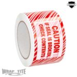72mm x 100m White/Red Check Contents