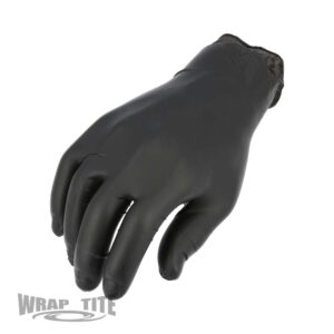BLACK NITRILE EXAM POWDER FREE - M