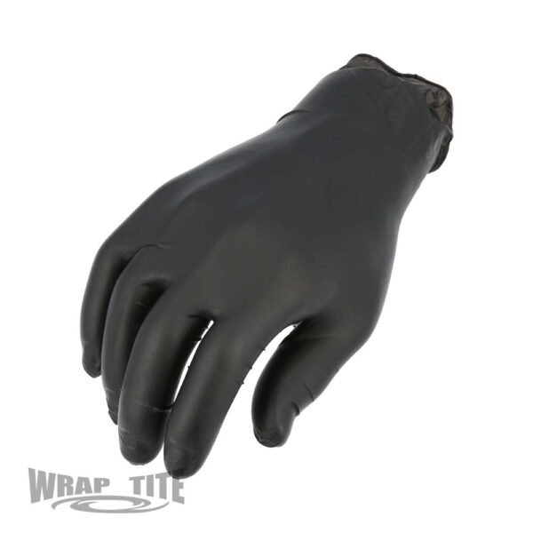 BLACK NITRILE EXAM POWDER FREE - M