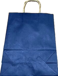 Exit Bag Blue Kraft X-Large w/ Twine handles