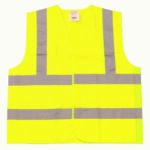 Class 3 Fl Yellow Safety Vest w Or. Trim