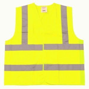 Class 3 Fl Yellow Safety Vest w Or. Trim