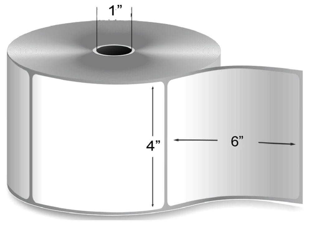 4"X6" Direct Thermal Label Desktop Roll