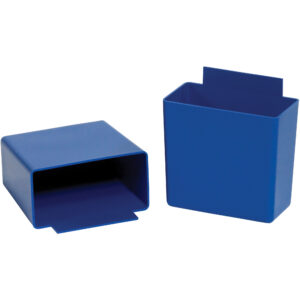 Plastic Bins - 3 1/4 x 1 3/4 x 3 Blue Shelf Bin Cups