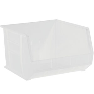 Plastic Bins - 18" x 16 1/2" x 11 Clear Plastic Stack & Hang Bin Boxes