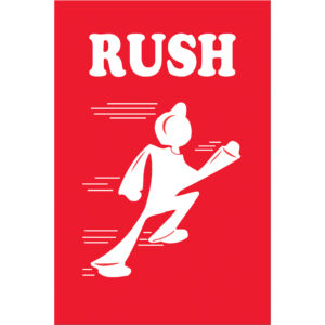 Shipping & Handling Labels - 4 x 6" - "Rush" Labels
