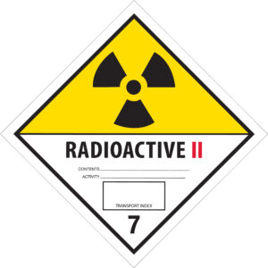 D.O.T. Labels - 4 x 4" - "Radioactive II" Labels