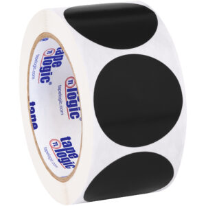 Inventory Labels - 2" Black Inventory Circle Labels