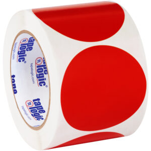 Inventory Labels - 3" Red Inventory Circle Labels