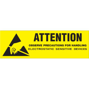Shipping & Handling Labels - 5/8 x 2" - "Attention - Observe Precautions" Labels