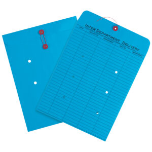 Paper Envelopes - 10 x 13" Blue Inter-Department Envelopes