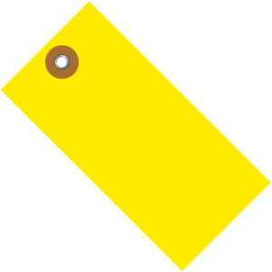 Tyvek Colored Shipping Tags - 3 1/4 x 1 5/8" Yellow Tyvek Shipping Tag