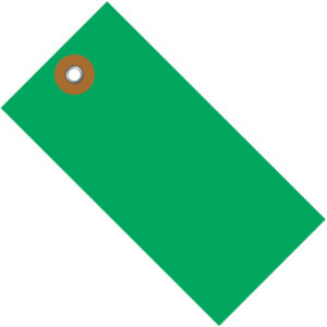 Tyvek Colored Shipping Tags - 6 1/4 x 3 1/8" Green Tyvek Shipping Tags