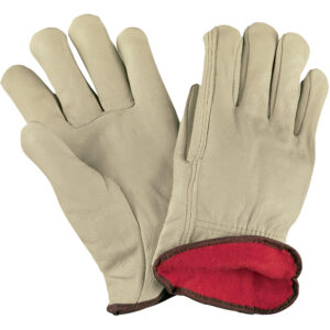 Leather Driver's Gloves - Cowhide Leather Driver's Gloves Lined - XLarge
