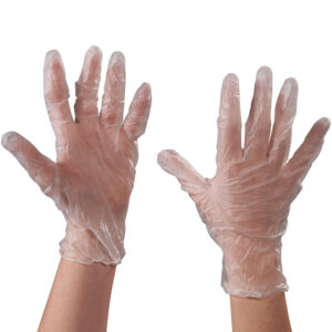 Vinyl - Vinyl Gloves- Clear - 3 Mil Powdered - Xlarge