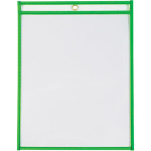 Job Ticket Holders - 9 x 12" Neon Green Job Ticket Holders