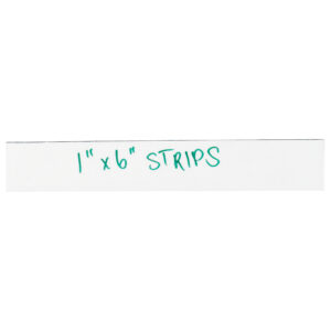 Rack Labeling Supplies - 1 x 6" White Warehouse Labels - Magnetic Strips