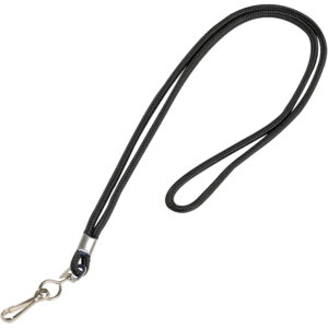 Badges - Standard Black Lanyard with Hook