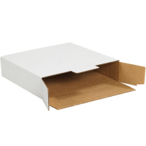 Side Loading Locking Mailers - 12 1/8 x 9 x 2 1/2" White Side Loading Locking Mailers