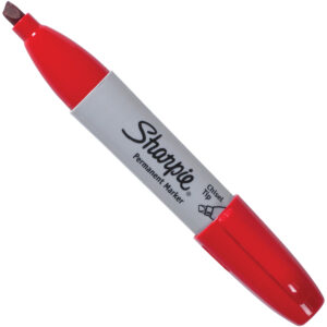 Markers - Red Sharpie Chisel Tip Markers