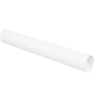 White Tubes - 3 x 24" White Tubes with Caps