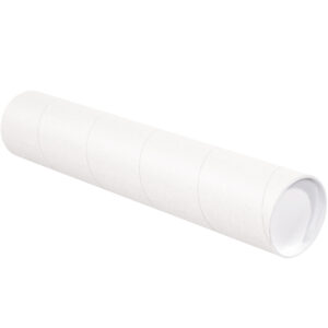 White Tubes - 4 x 24" White Tubes with Caps