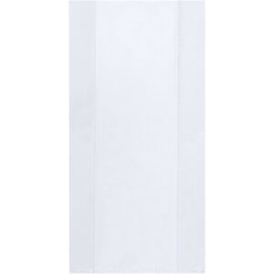 Gusseted Poly Bags - 8 x 4 x 22" - 2 Mil Gusseted Poly Bags
