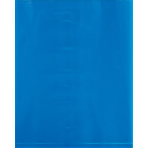 Flat Poly Bags - 12 x 15" - 2 Mil Blue Flat Poly Bags