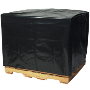 Pallet Covers & Bin Liners - 54 x 44 x 76" - 2 Mil Black Pallet Covers