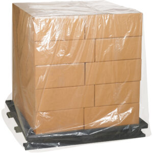 Pallet Covers & Bin Liners - 72 x 42 x 54" - 3 Mil Clear Pallet Covers