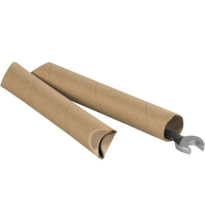 Kraft Crimped End Mailing Tubes - 1 1/2 x 15" Kraft Crimped End Tubes
