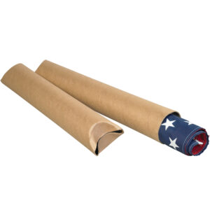Kraft Crimped End Mailing Tubes - 4 x 30" Kraft Crimped End Tubes