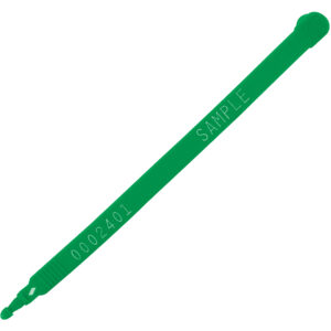 Seals - 7 1/2" Green Plastic Truck Seals