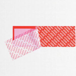 Security - 2 x 5 3/4" Red Tape Logic Security Strips on a Roll